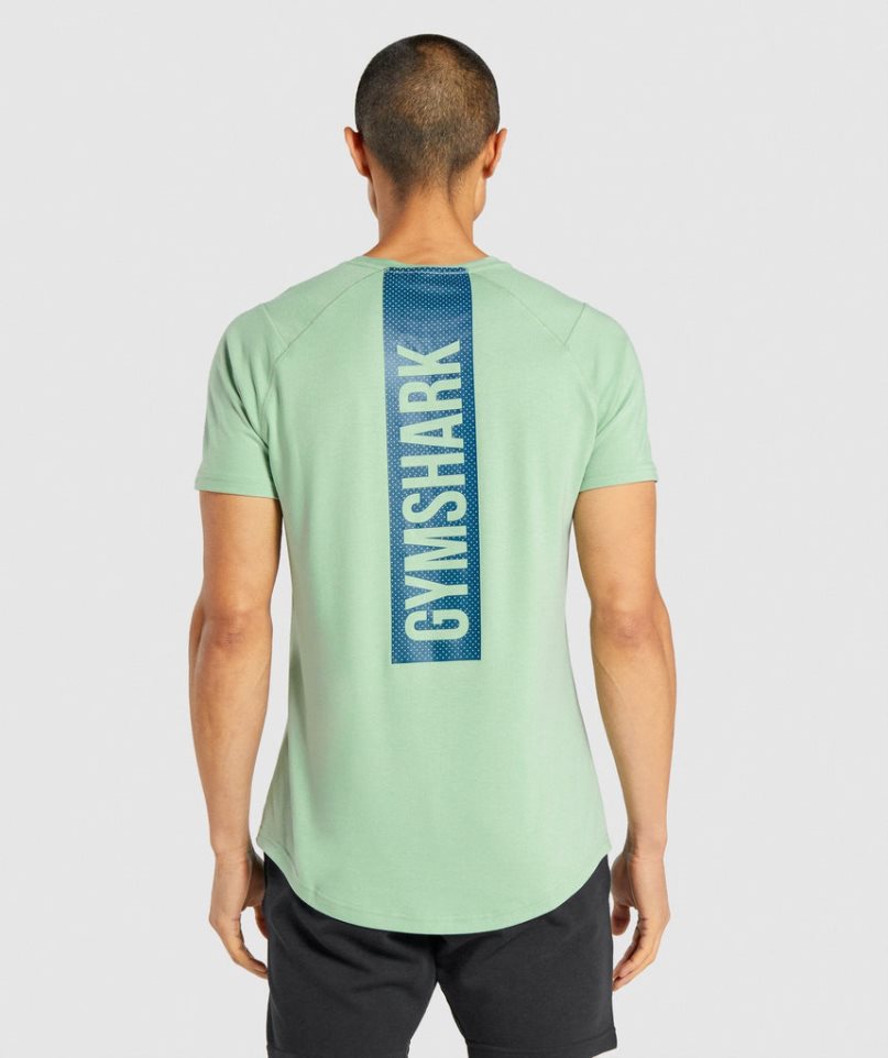 Men's Gymshark Bold T-Shirts Green | NZ 9AGYWJ